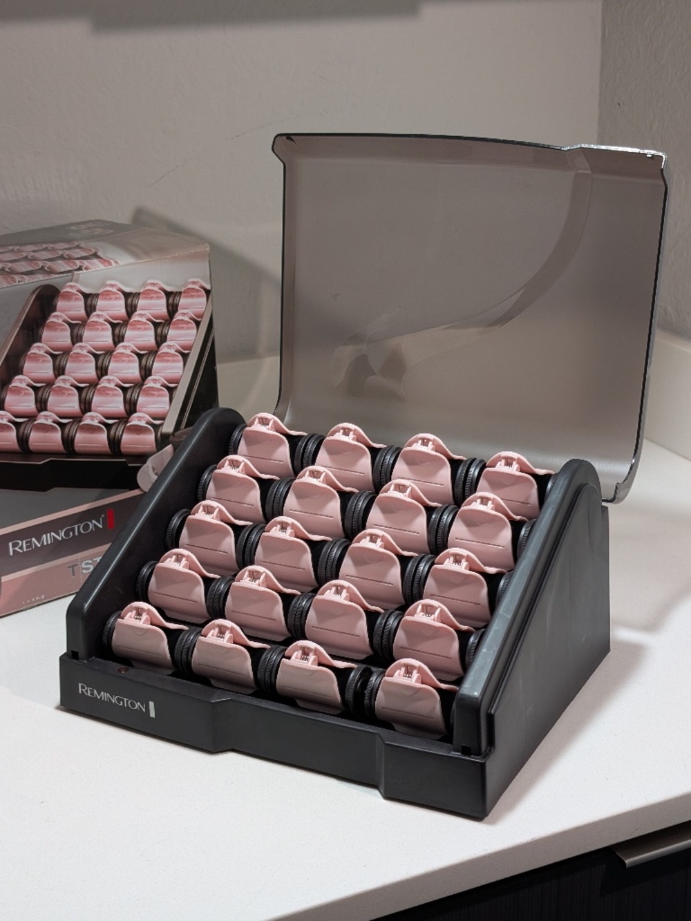 Remington T Studio H9000 Pearl Ceramic Heated Clip Hair Rollers